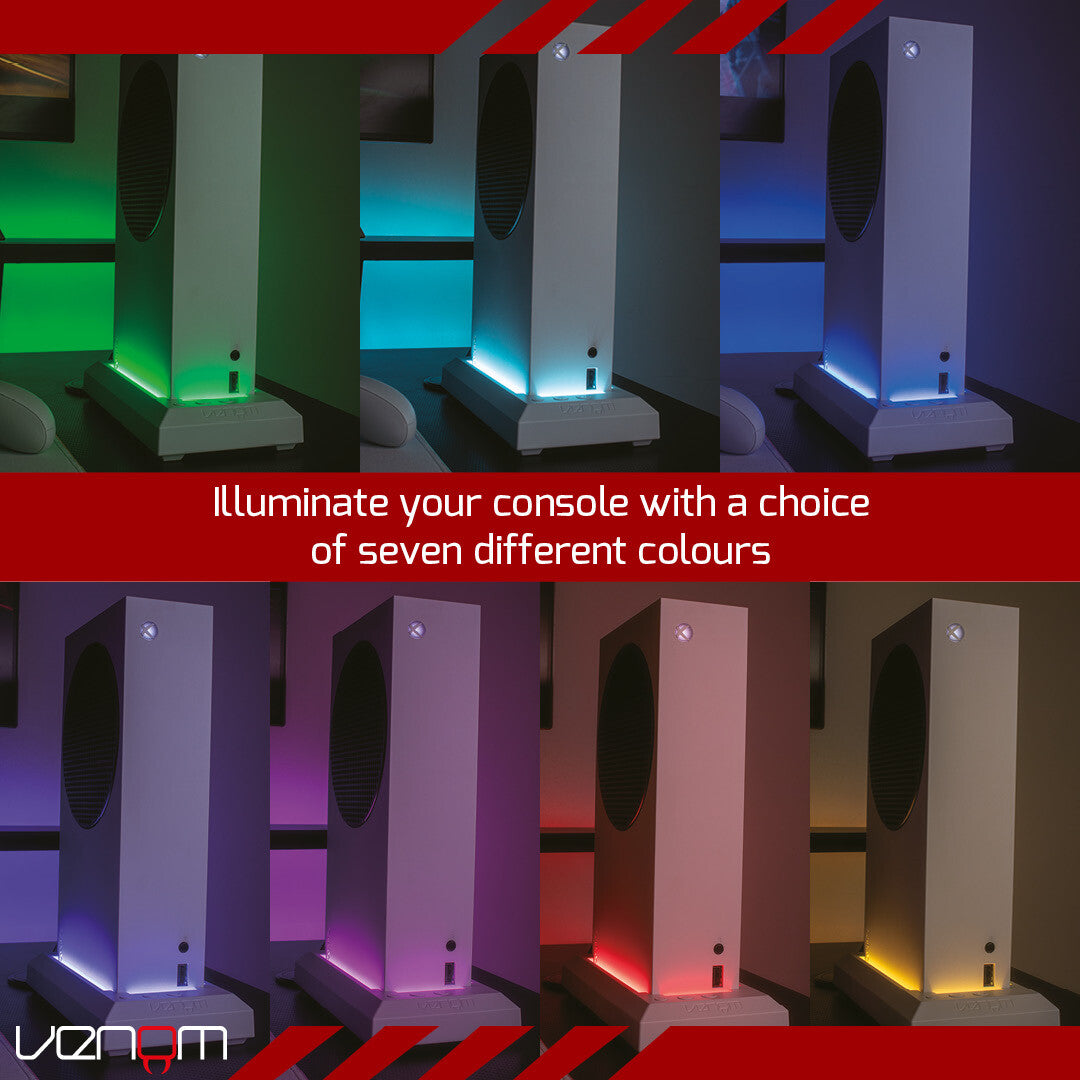 Venom LED Light Up Console Stand for Xbox Series X and Xbox Series S