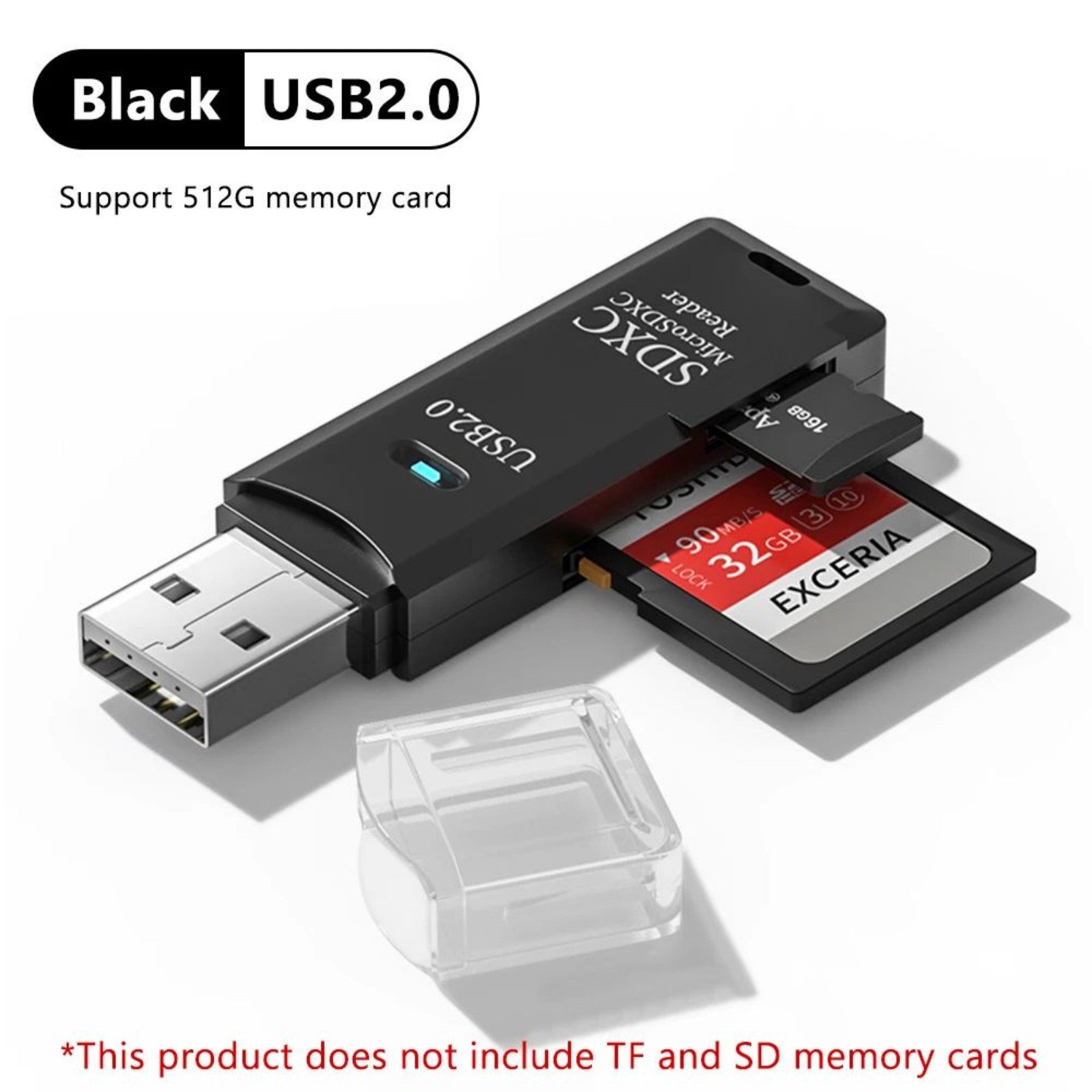 2 in 1 USB 3.0 Card Reader Micro TF SD card Reader USB adapter High Speed Reader