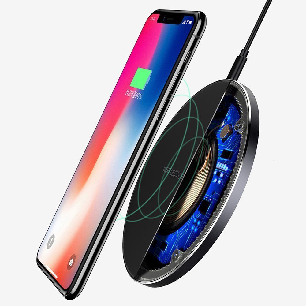 Fast Wireless Charger Charging Pad For Apple & Samsung