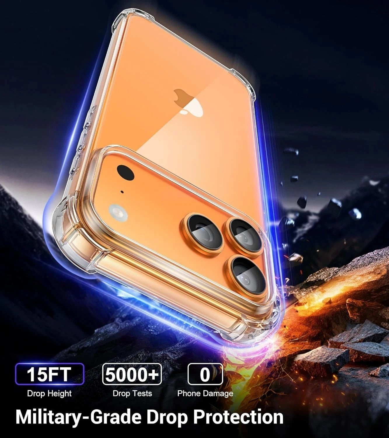 Case for iPhone 17 Clear Shockproof Case Phone Cover