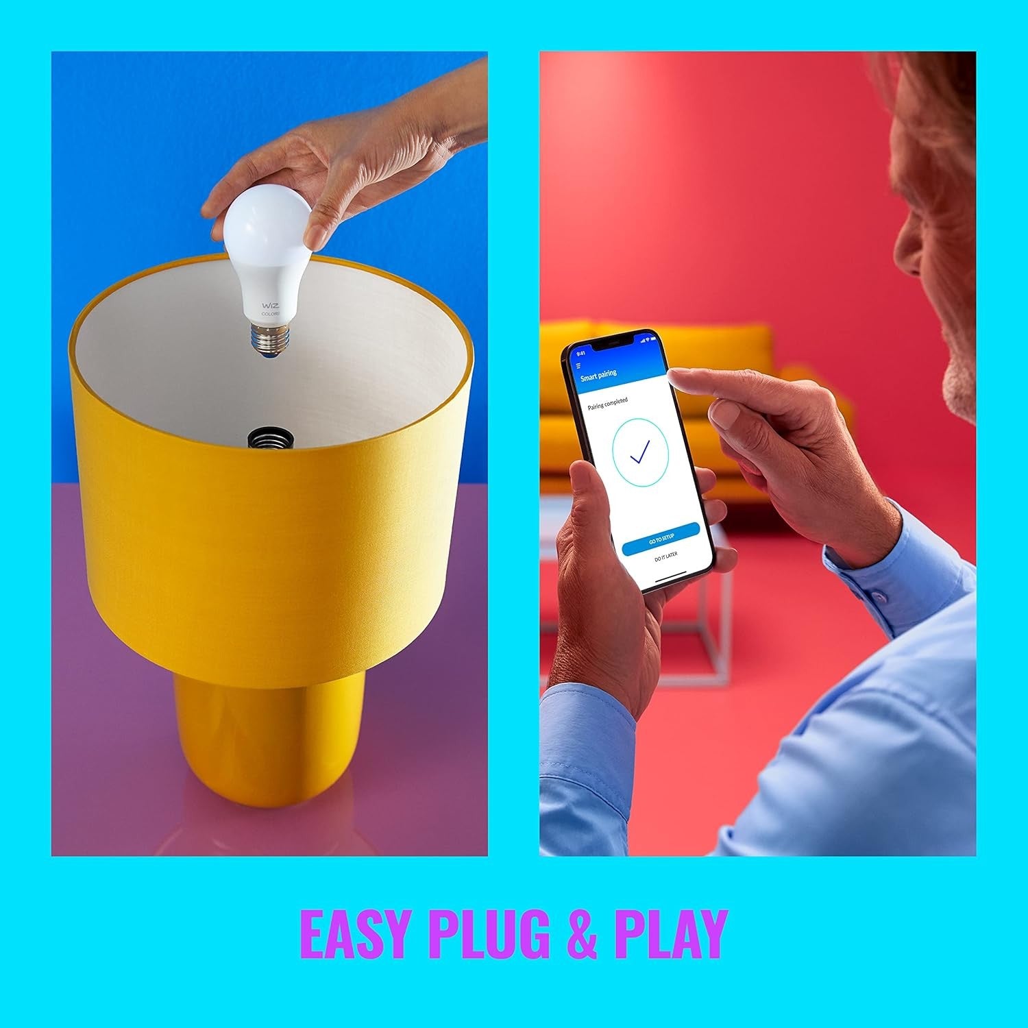 WiZ G95 Smart Bulb E27 LED WiFi Works with Alexa Google Tuneable White