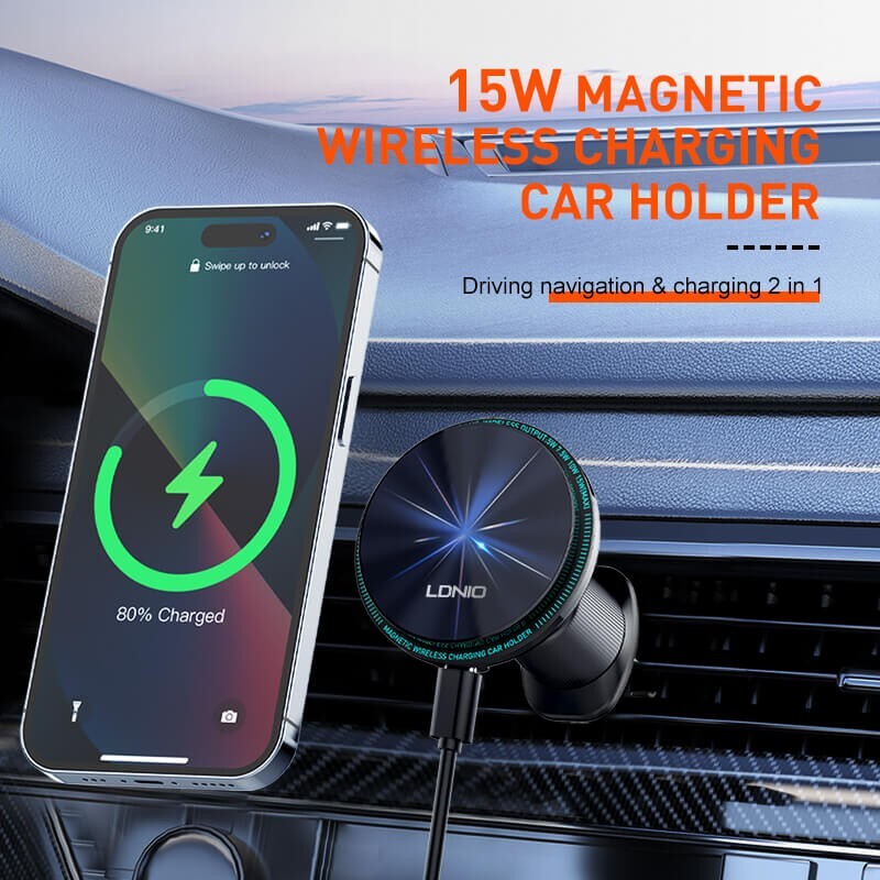 Wireless Charger Car Phone Holder Magnetic