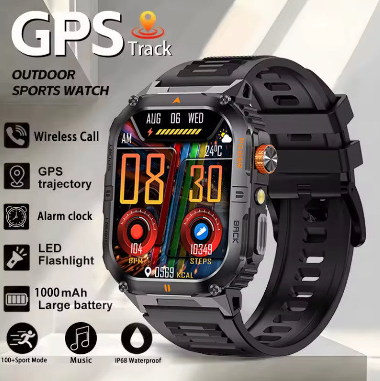 Military GPS Smart Watch Men