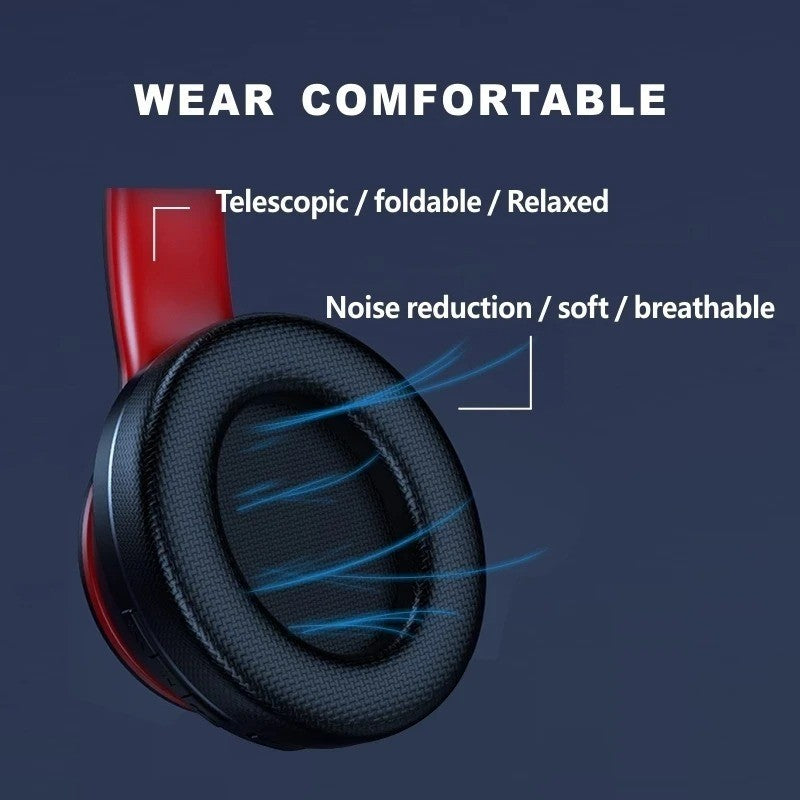 Lenovo HD200 Over-Ear Bluetooth Headphones Foldable Wireless Gaming Stereo HIFI