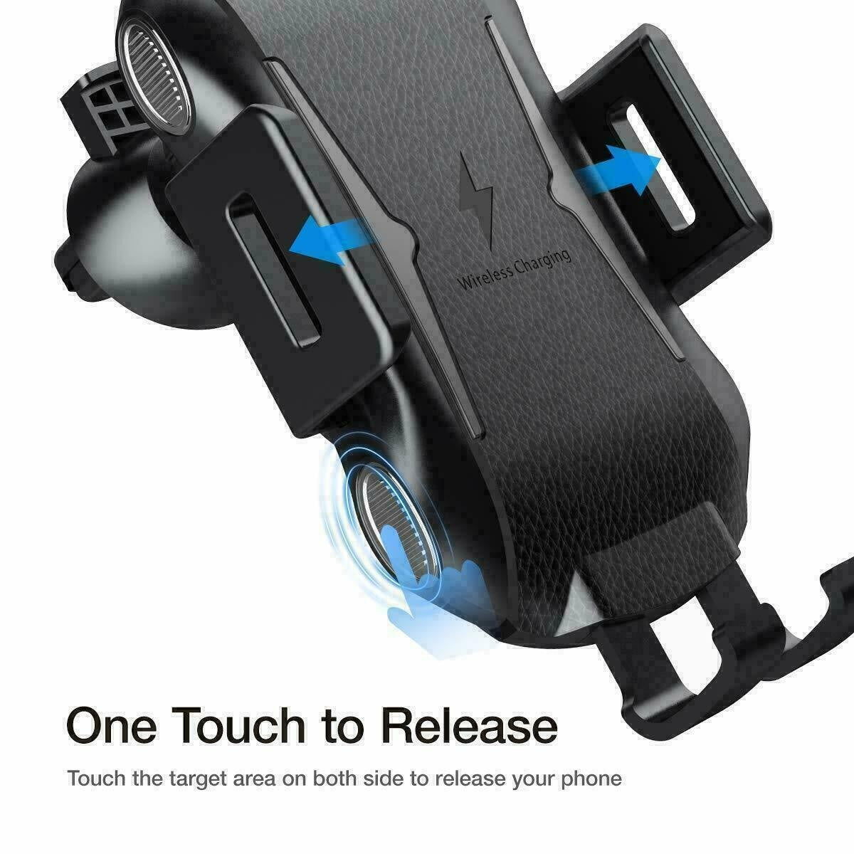 Wireless Car Charger 15W Fast Charging Phone Holder Automatic Clamping Mount UK