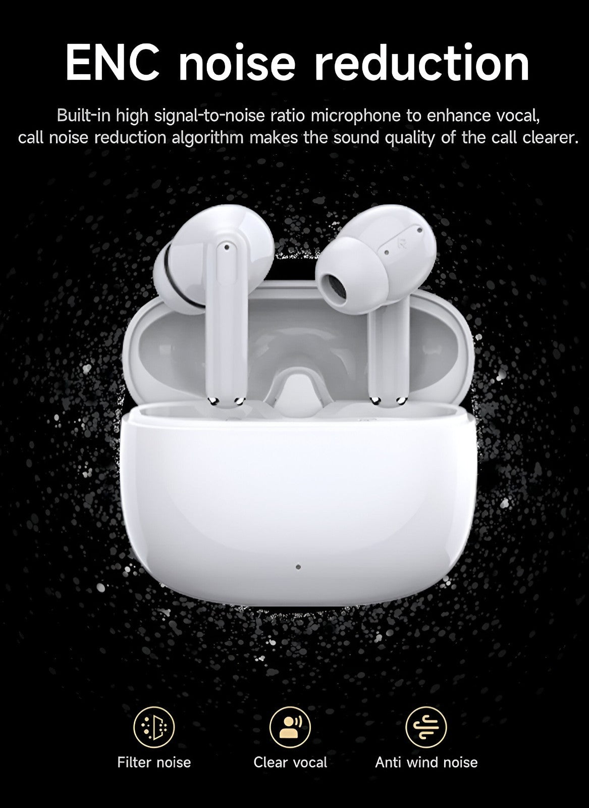 Wireless Earbuds Bluetooth 5.4 TWS Earphones In-Ear Pods for iPhone & Android