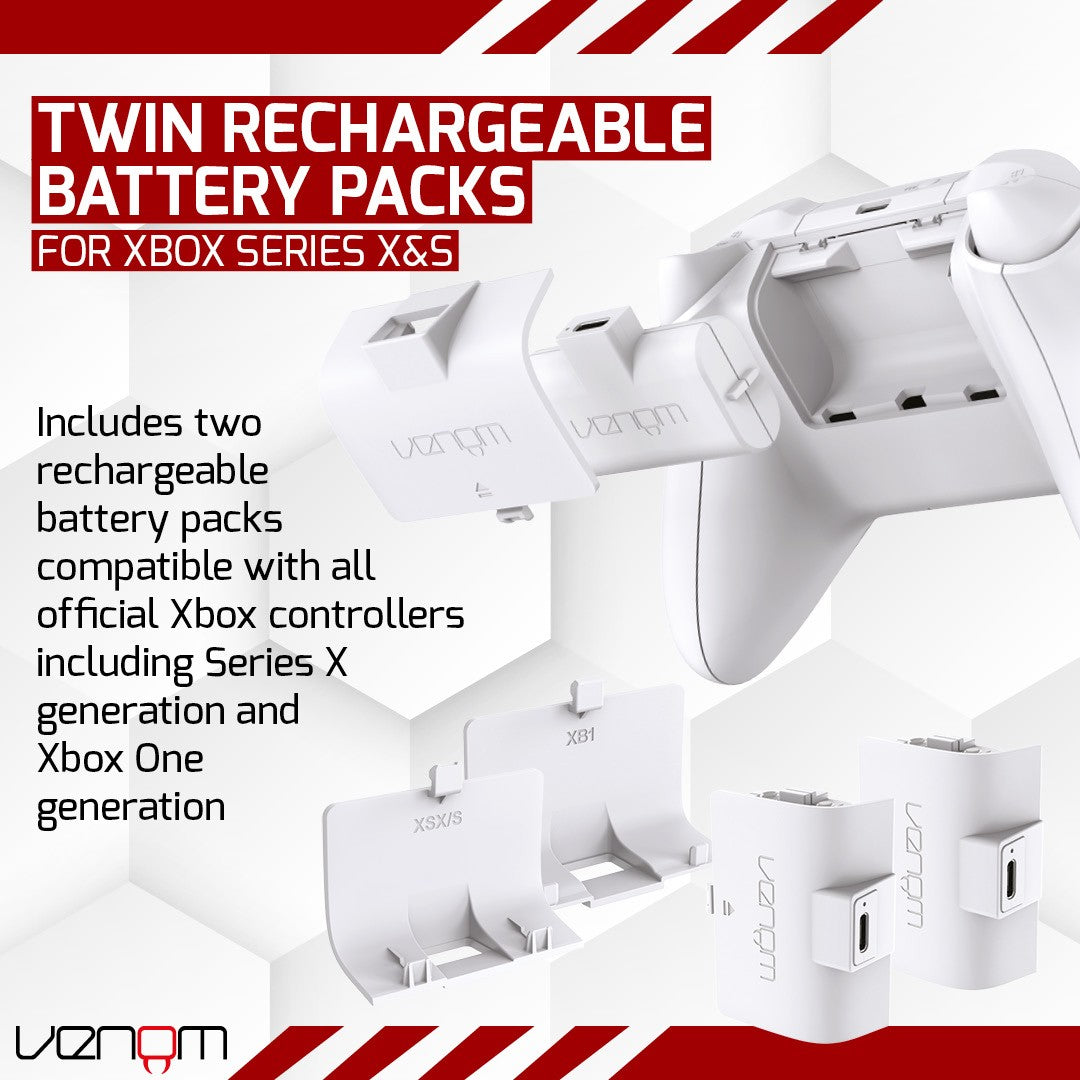 Xbox Rechargeable Battery Pack Twin Set for Xbox Series X Series S Xbox One