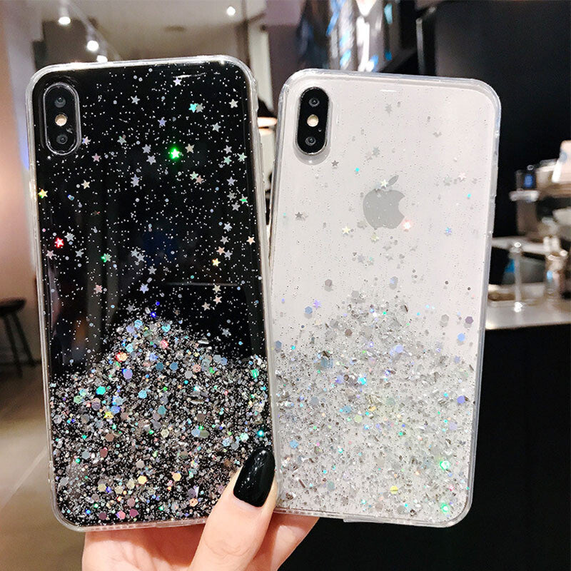 Glitter Case for iPhone 16 15 14 Pro Max 13 12 11 Plus 7 8 SE XR XS
