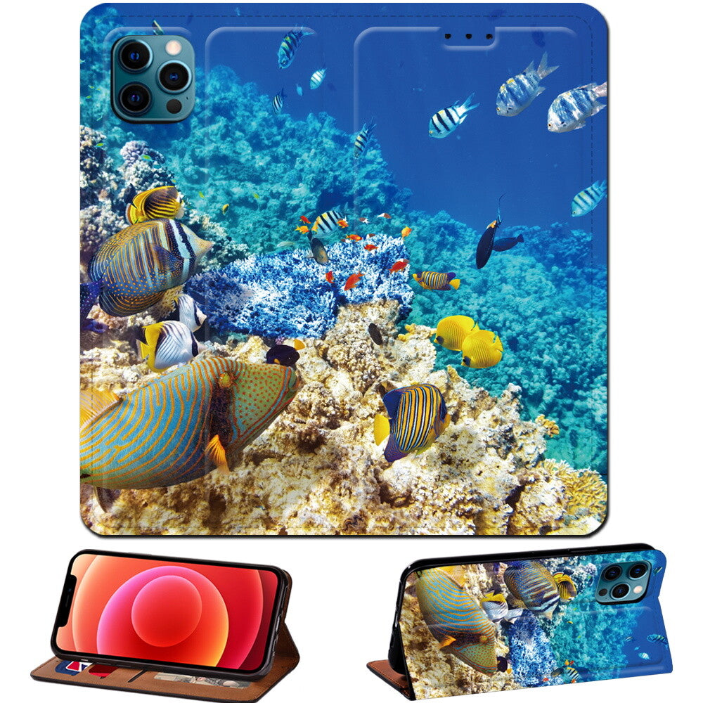 Scenery PU Leather Stand Phone Cover Case For Apple iPhone air/17/17 Pro