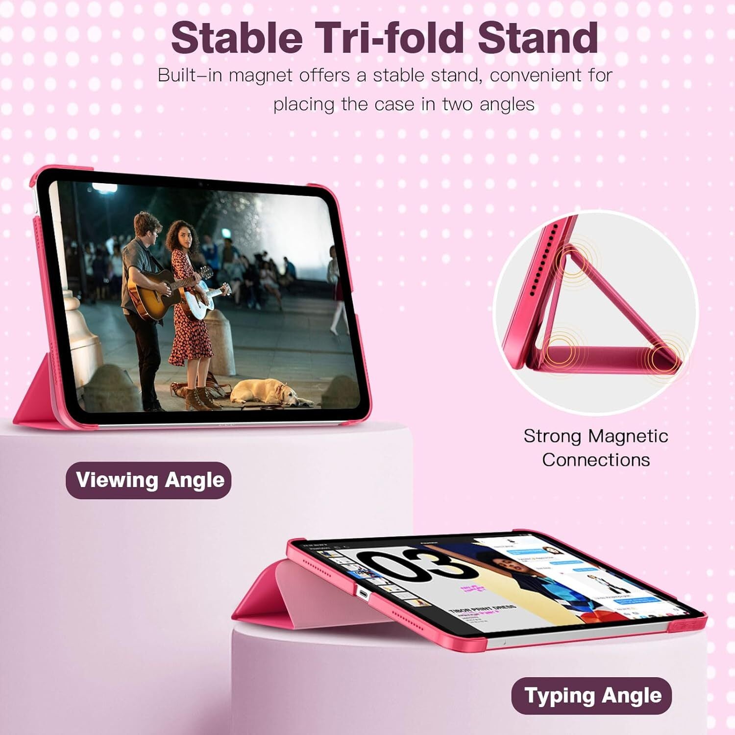 Leather Magnetic Smart Case for Apple iPad