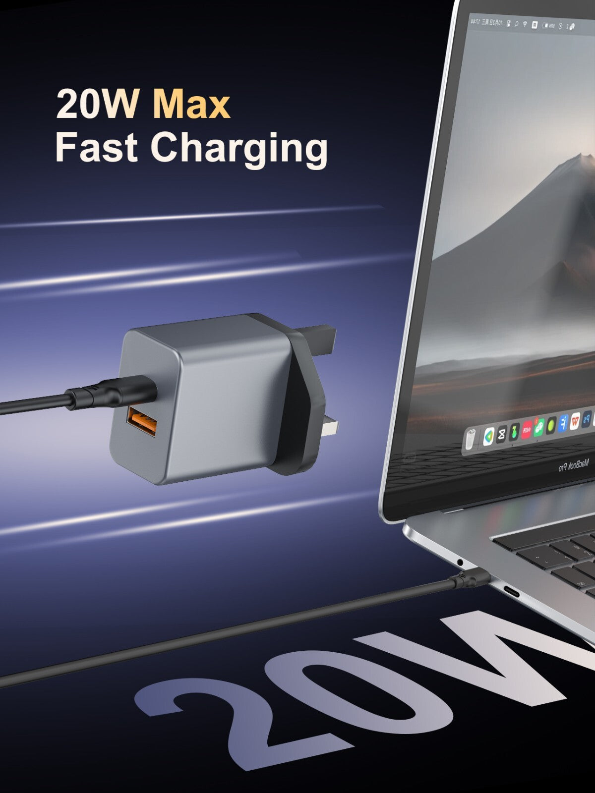 35W USB-C Fast Charger Plug & Cable For Apple iPhone