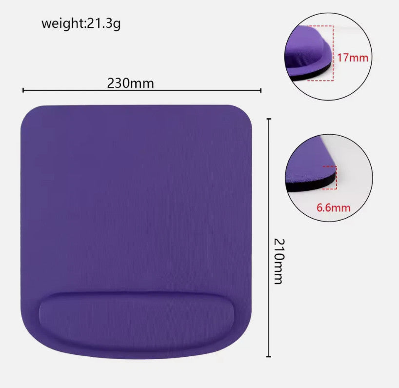 Premium Anti-Slip Mouse Pad with Wrist Support for PC Laptop