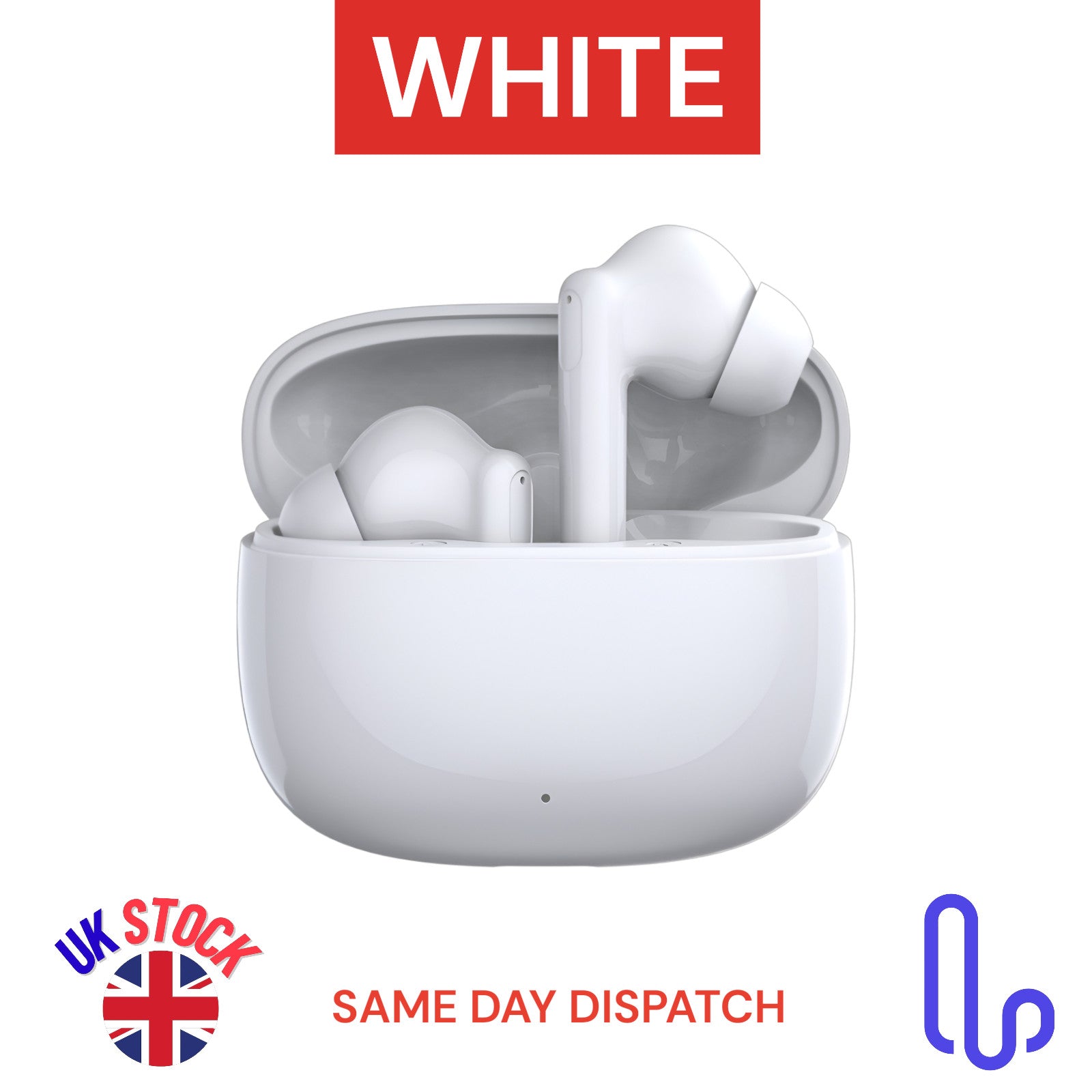 Wireless Earbuds Bluetooth 5.4 TWS Earphones In-Ear Pods for iPhone & Android