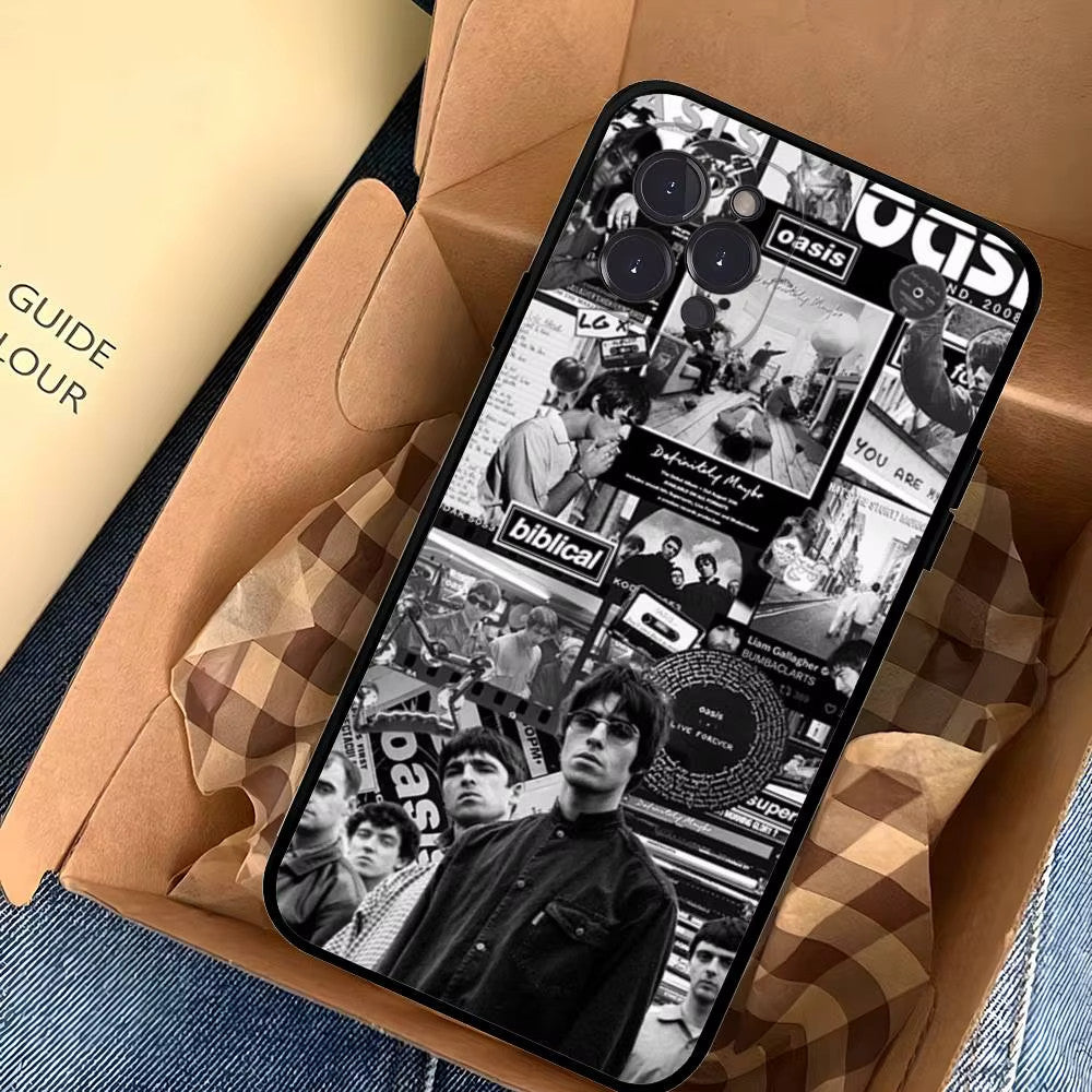Rock Band Oasis Phone Case iPhone 17 16 15 14 13 12 Air/Max/Pro/Pro Max/Plus