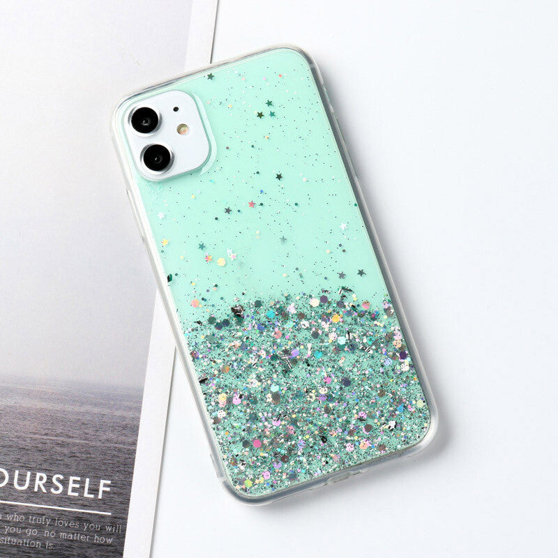 Glitter Case for iPhone 16 15 14 Pro Max 13 12 11 Plus 7 8 SE XR XS