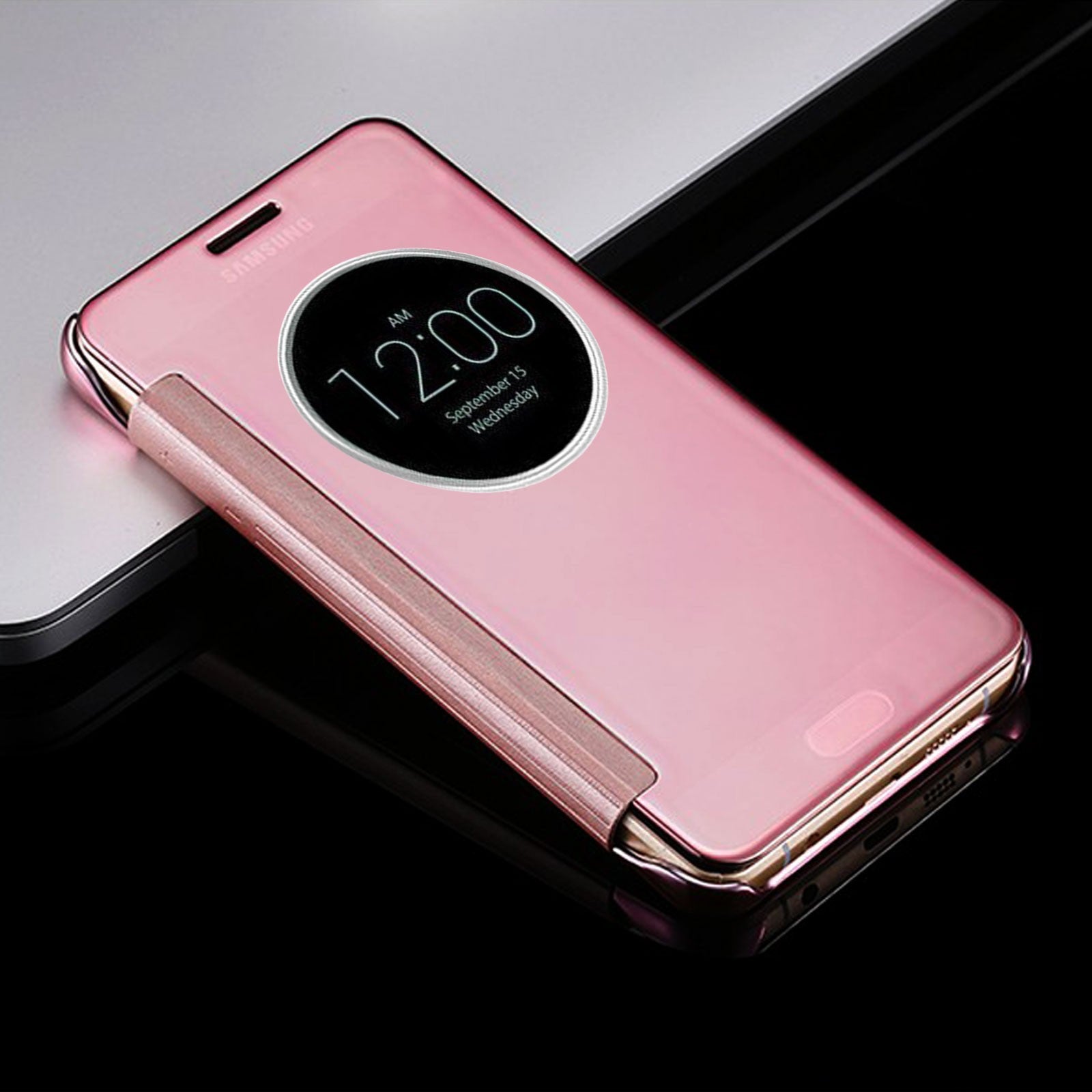 Phone Case For Samsung Galaxy S8 S9 Plus S7 S6 Edge S5 A5 J3 Mirror Flip Cover