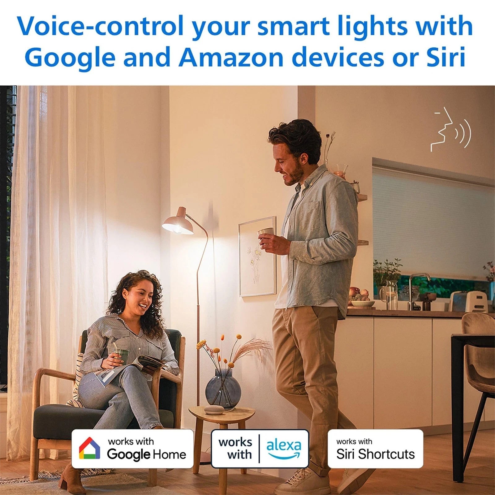 Philips Smart Wiz Connected LED Light Bulb B22 Dimmable 9640 Lumens Tuneable