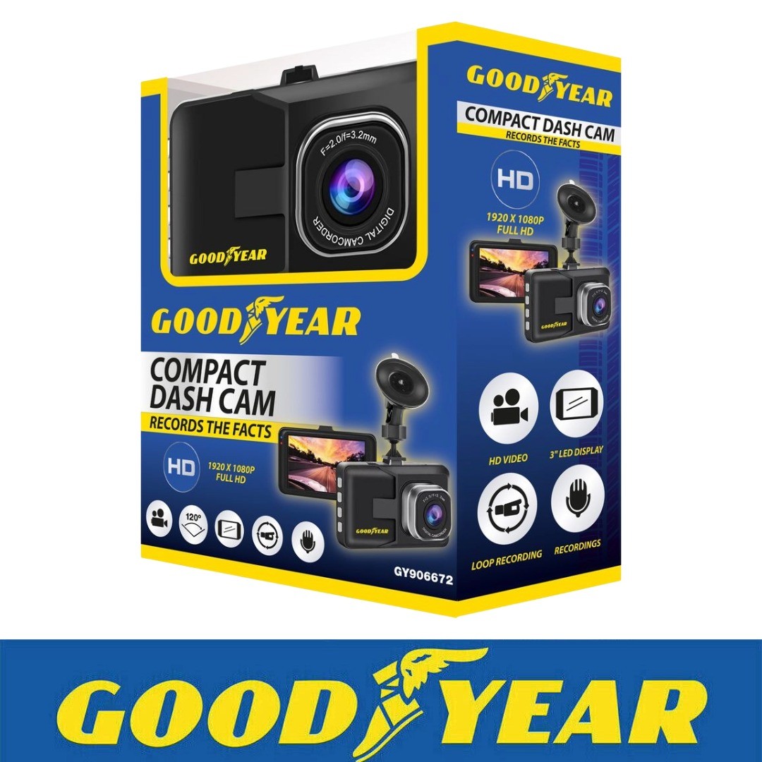 Compact Car Dash Cam 3'' LED Display Camera Video Recorder