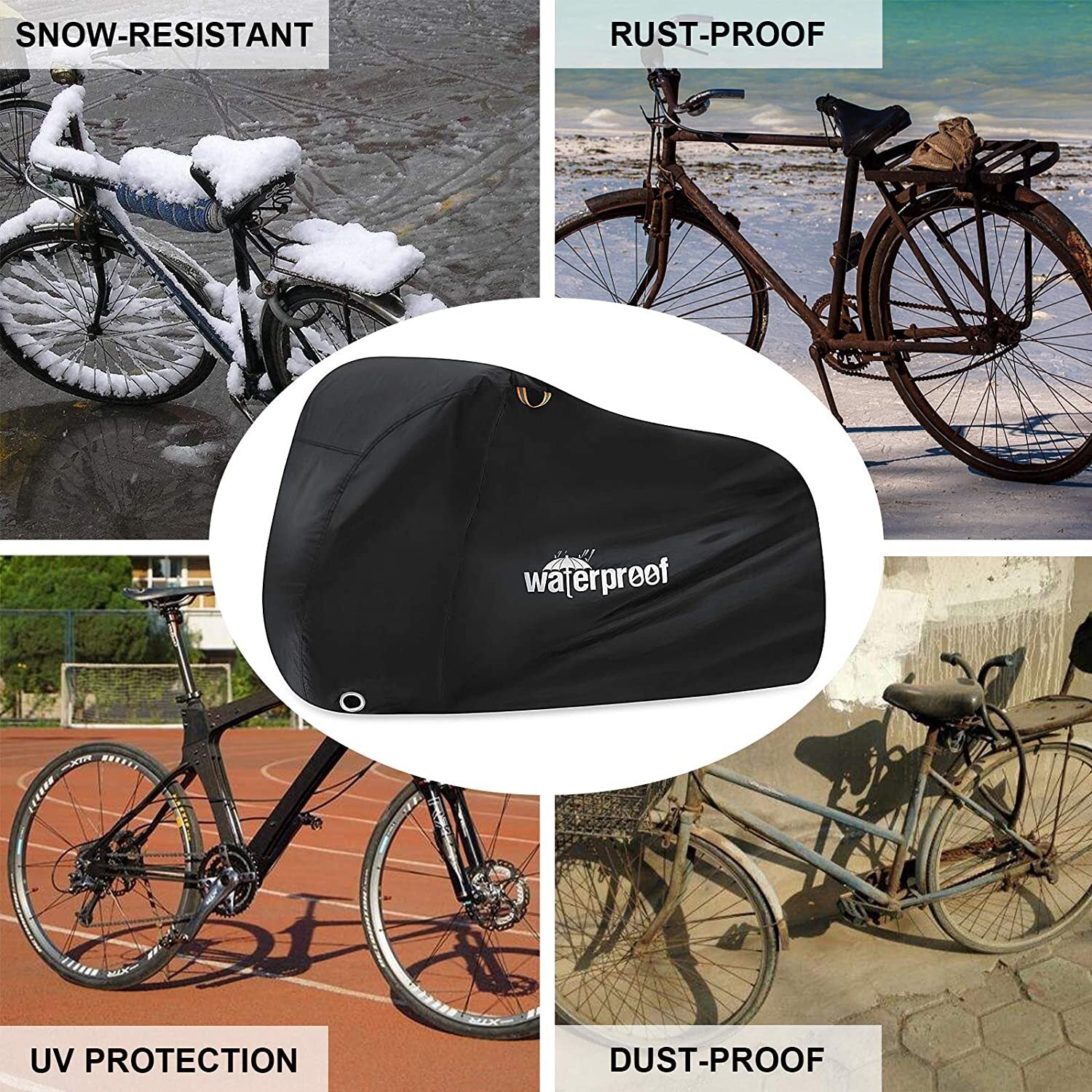 Waterproof Mountain Bike Bicycle Cover Heavy Duty Outdoor Protector 1/2Bikes
