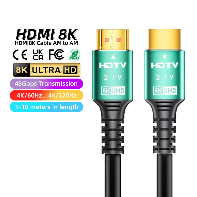 8K HDMI Cable 2.1 Ultra High Speed HDTV Lead 3D ARC 7680*4320P For SKY PS5 XBOX