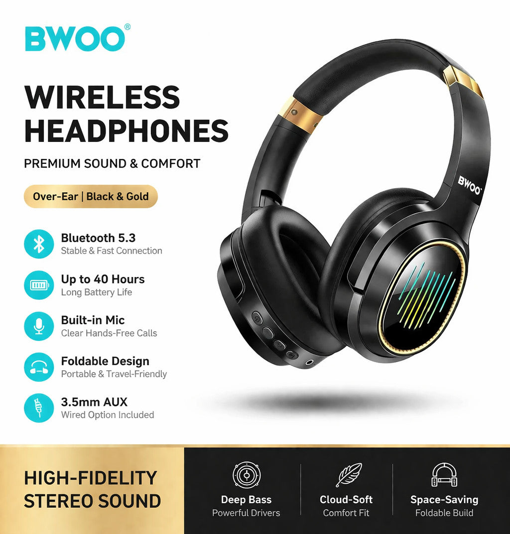TWS Wireless Bluetooth 5.4 Headphones