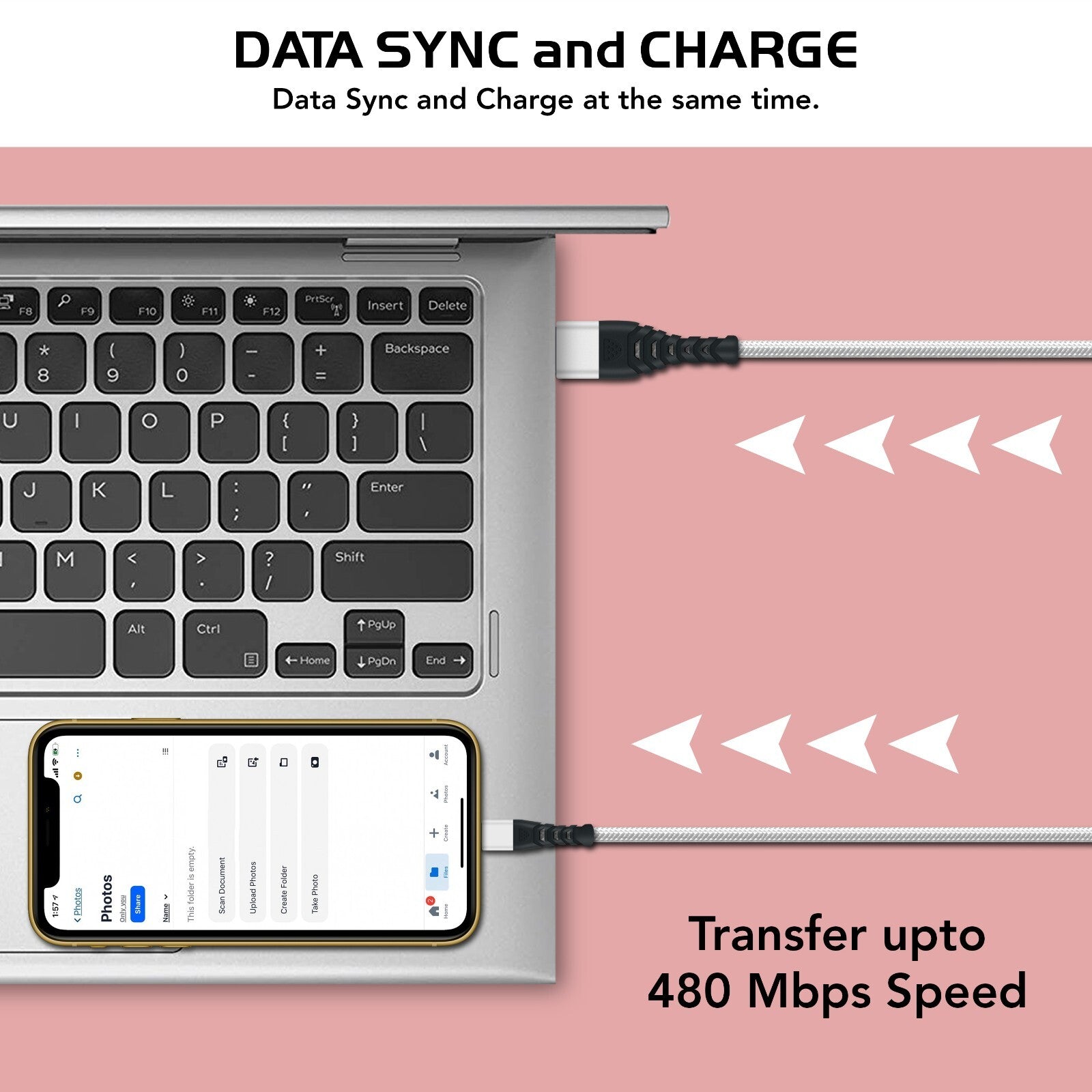 Heavy Duty Braided Long USB Fast Charger Cable For iPhone 14 Pro Max 13 12 11 XS