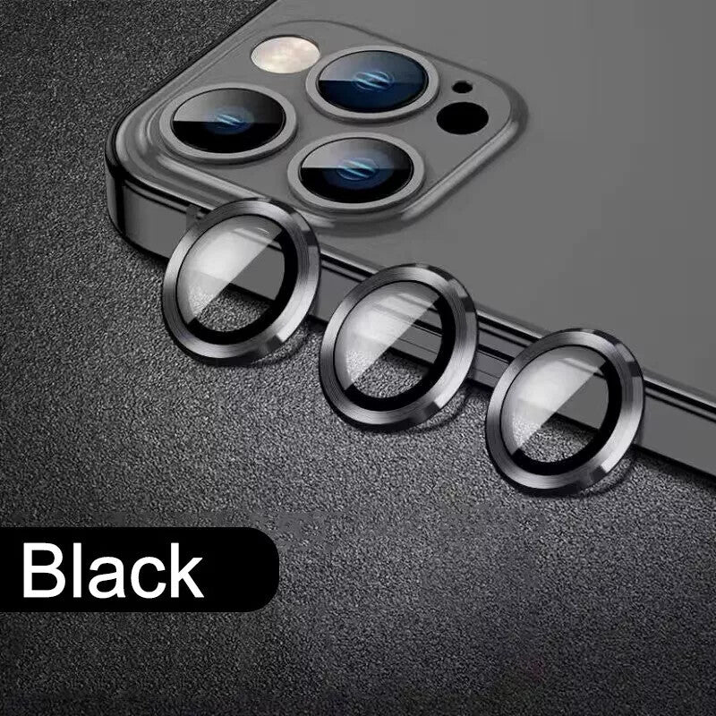 Camera LensGlass Protector Metal Ring for iPhone 17 Pro 14Pro 15Pro 16Pro 17E 13