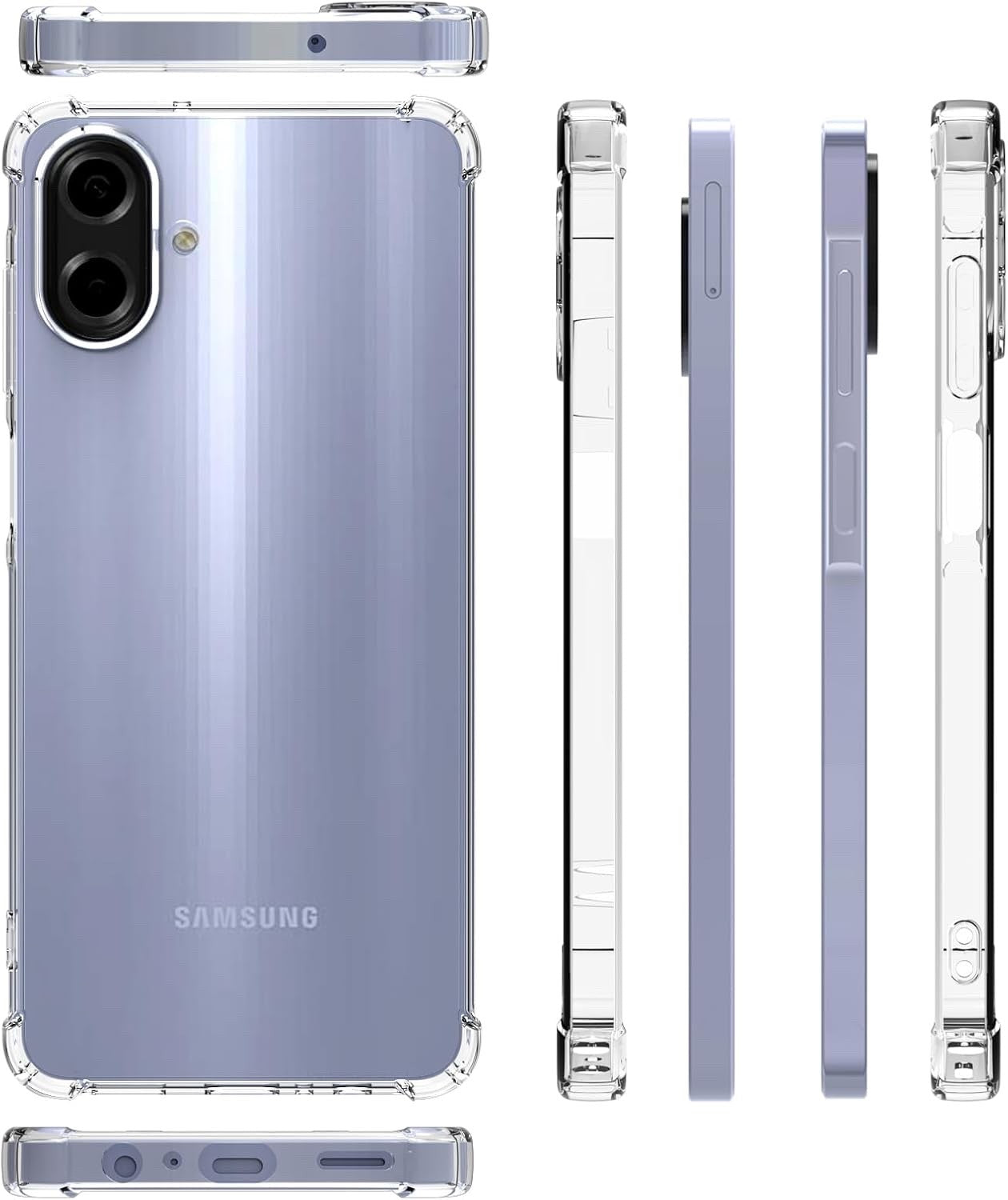 Case For Samsung A06 A07 A16 A17 A26 A36 A56 Clear Phone Cover UK