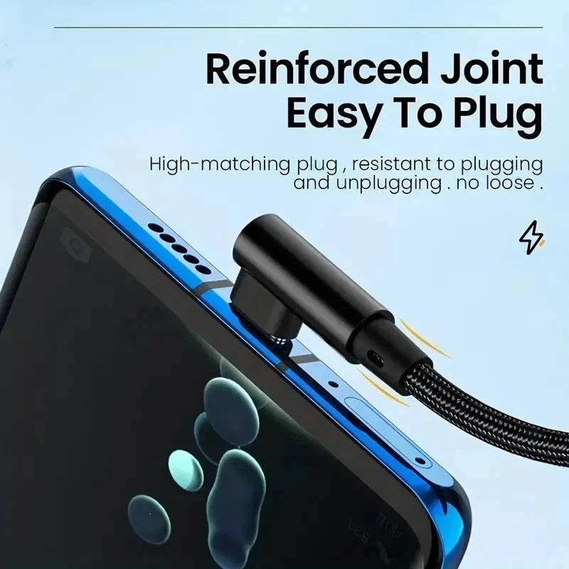 HeavyDuty USB Type C Charging Cable Braided Fast Phone Charger Long Lead 2m 3m