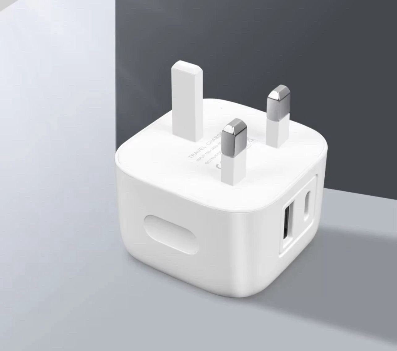 Fast Charging Dual Port Plug 20W Type C & USB