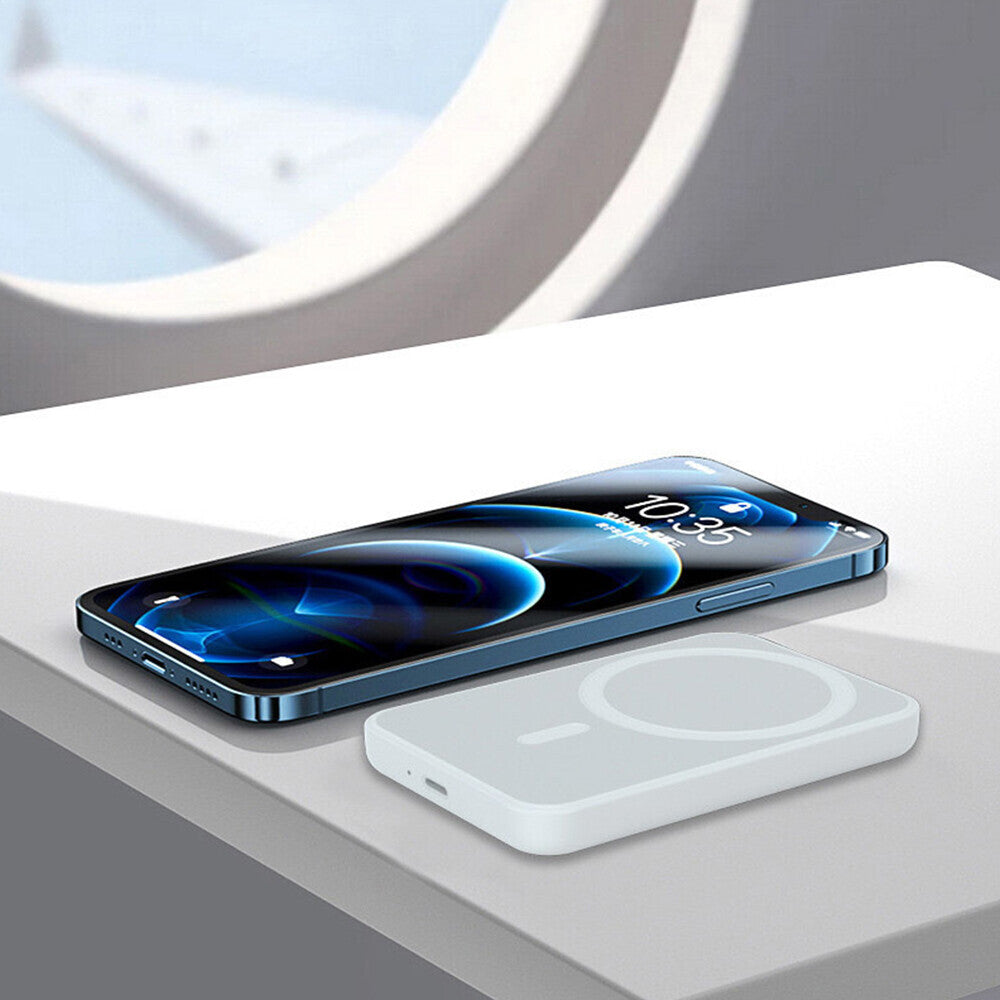 900000mAh Power Bank Magnetic Battery USB Pack Wireless Fast Charger for iPhone