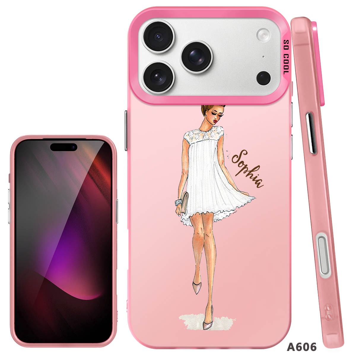 IPhone Case For iPhone 16 Pro 14 15 Pro Max 17e Customized Fashion Girls Cover