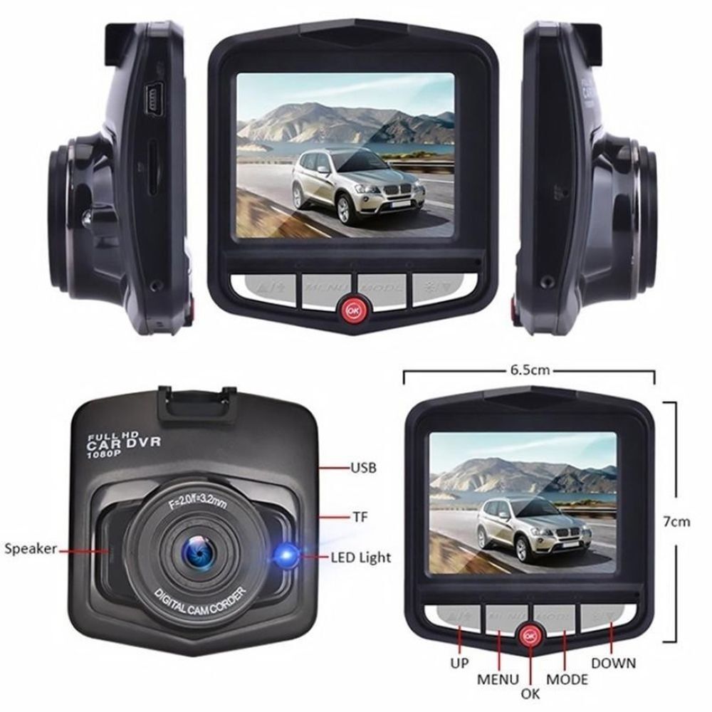 1080P Cycle Recording Shield DVR Camera Video Recorder Car Recorders Dash Cam