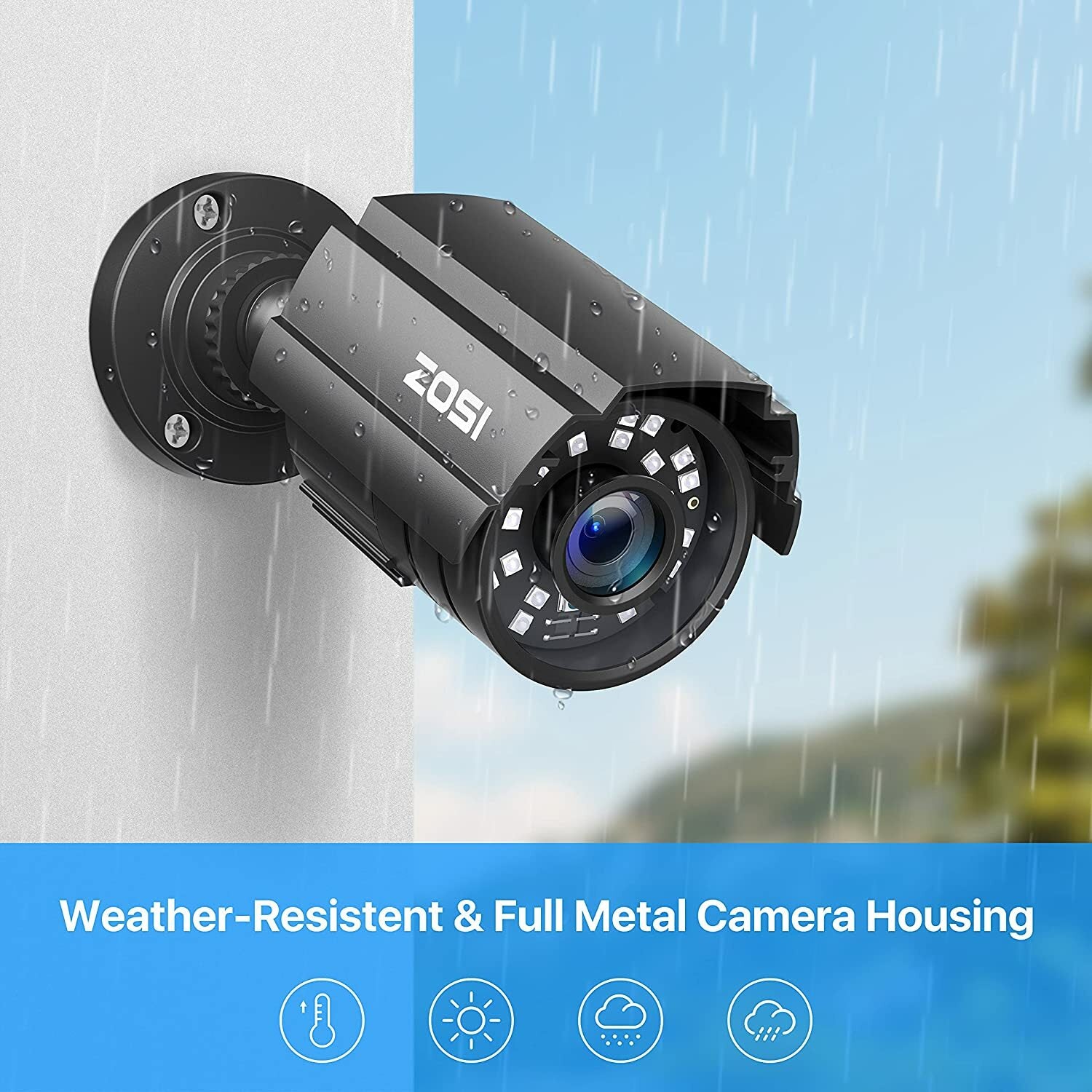 Outdoor CCTV Camera 1080P Home Security Night Vision