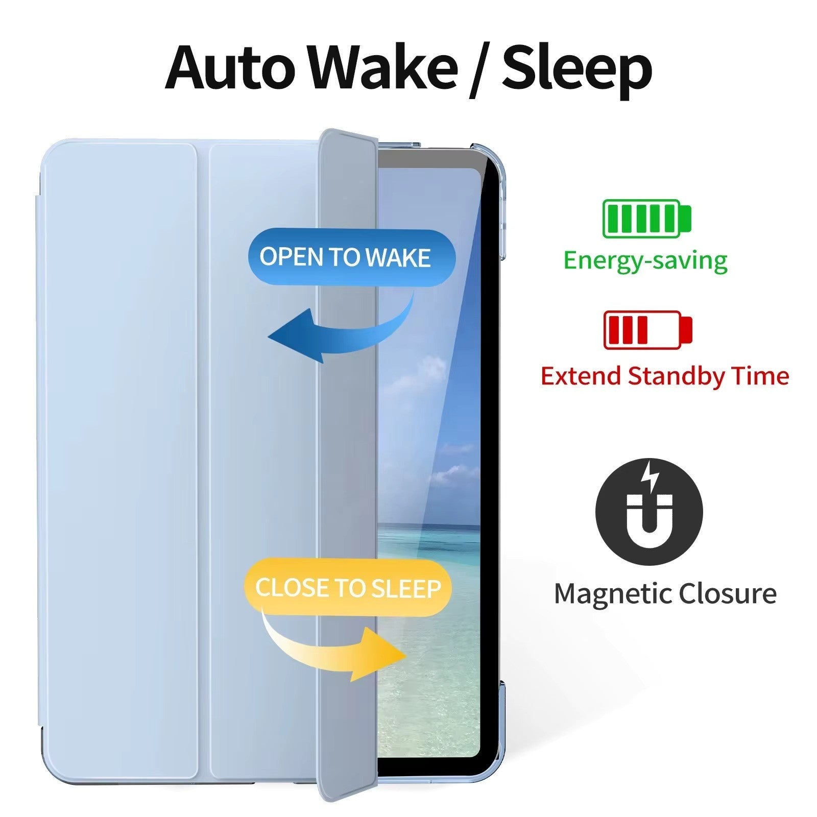 Case For iPad Generation Smart Stand Auto Sleep Wake Cover