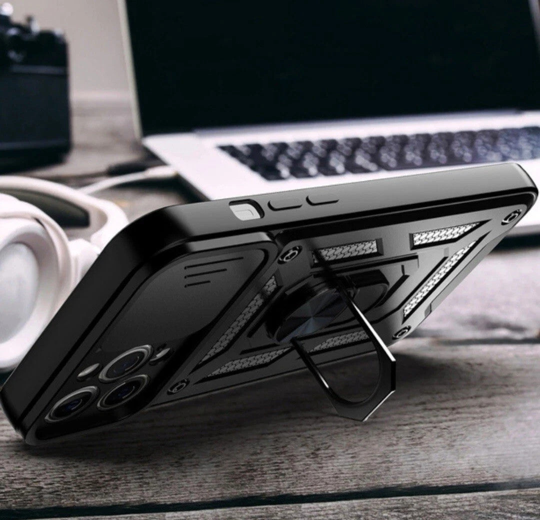 Shockproof Ring Stand Armor Case For iPhone
