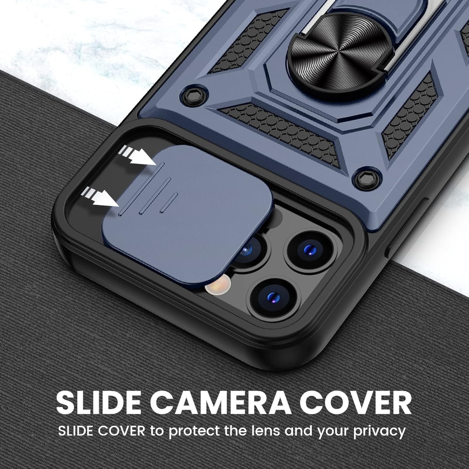 Shockproof Ring Stand Armor Case For iPhone