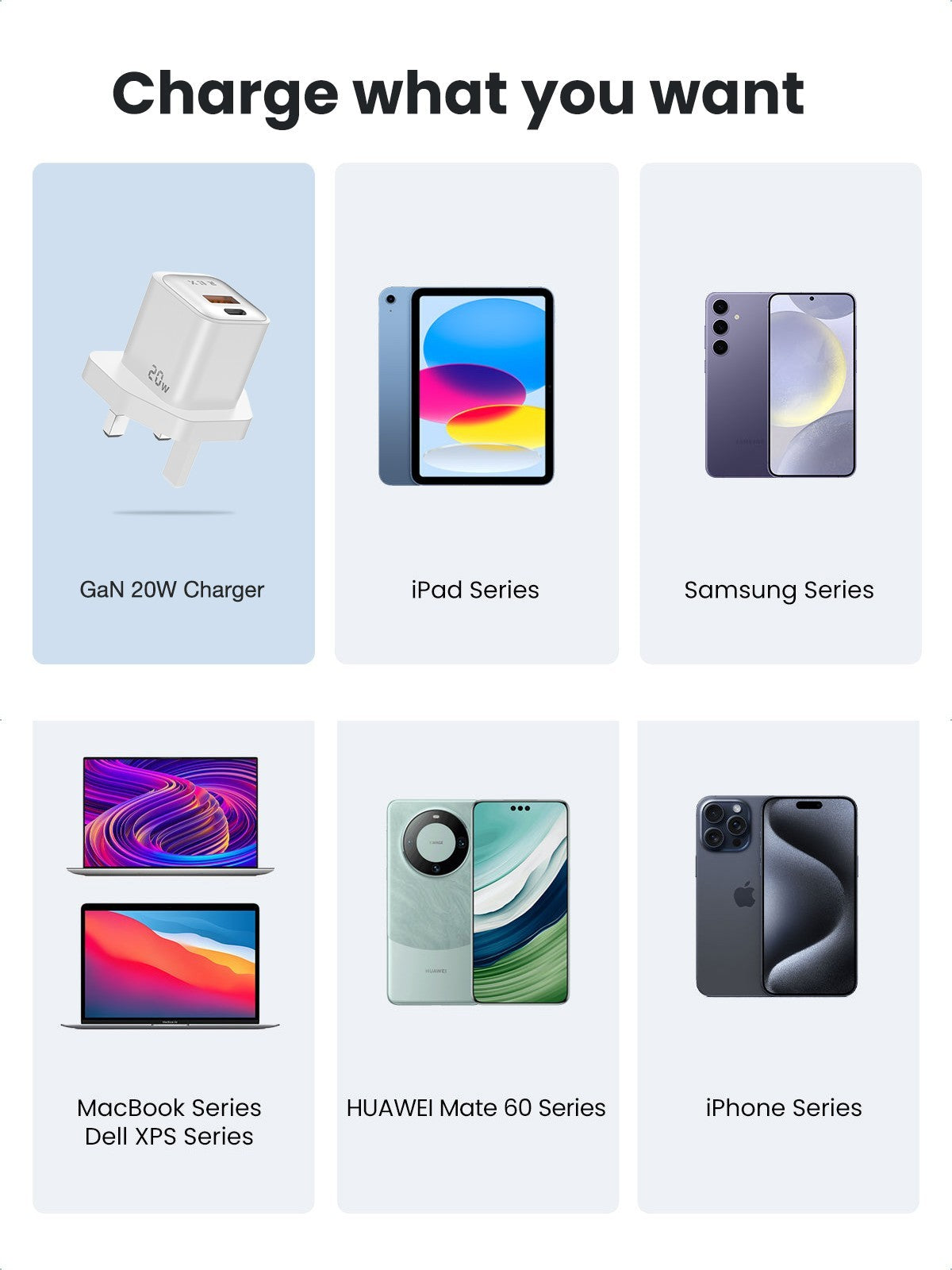 For iPhone 17 16 Pro Max Samsung Fast Charging 20W USB-C PD Plug Charger Cable