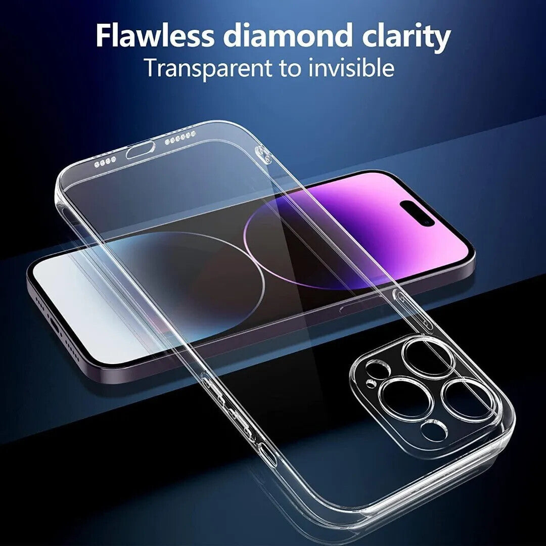 Case For iPhone 15 14 Pro Max Plus 13 12 11 7 8 XR Clear Shockproof Phone Cover