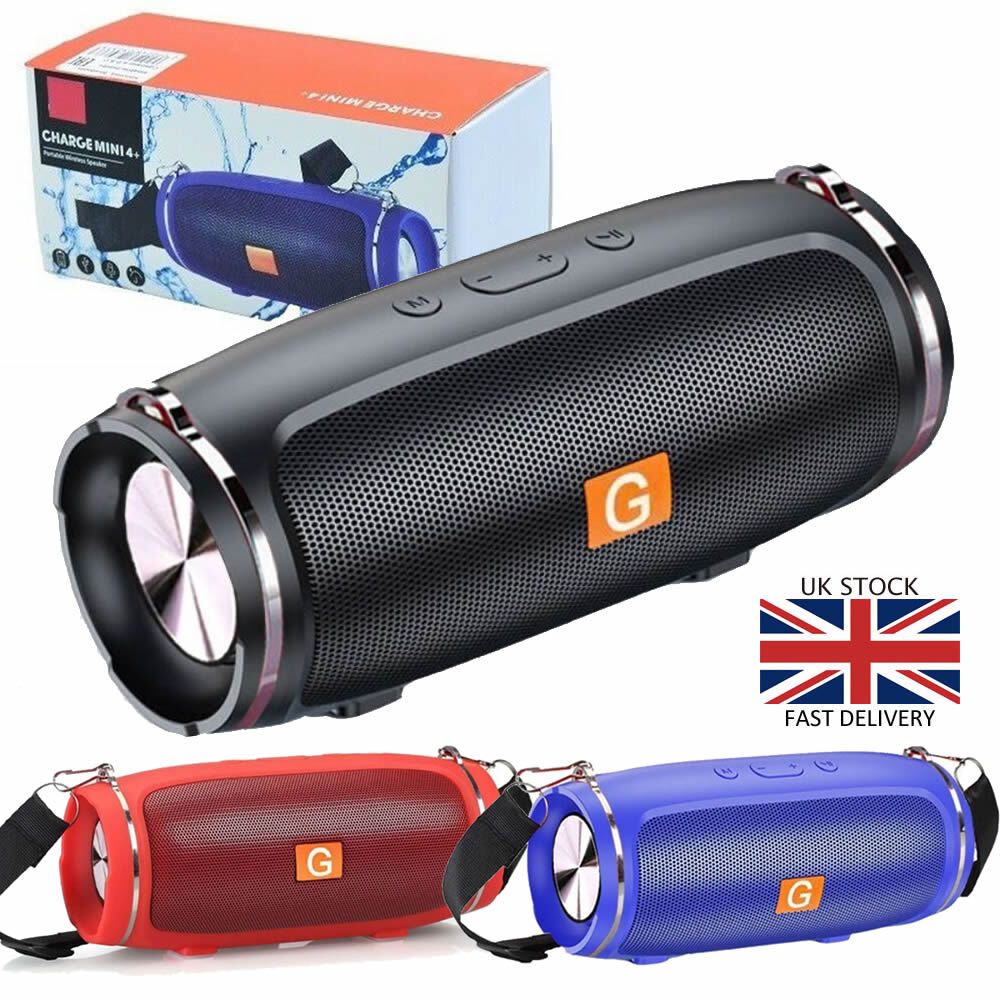 Portable Wireless Bluetooth Speaker Stereo High Bass Loud USB FM Stereo AUX UK