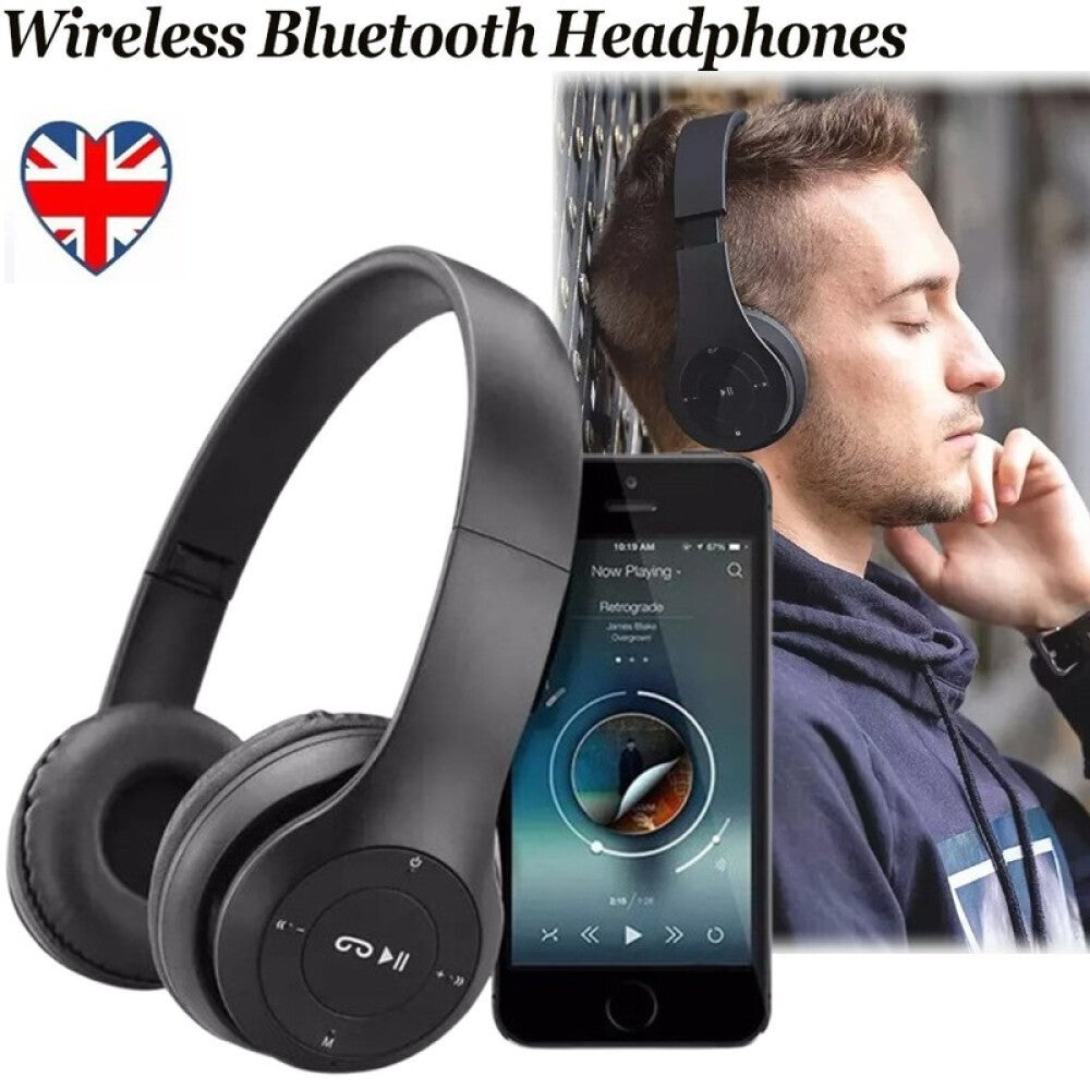 P47 Wireless Bluetooth Headphones with Noise Cancelling Over-Ear Earphones 5.1