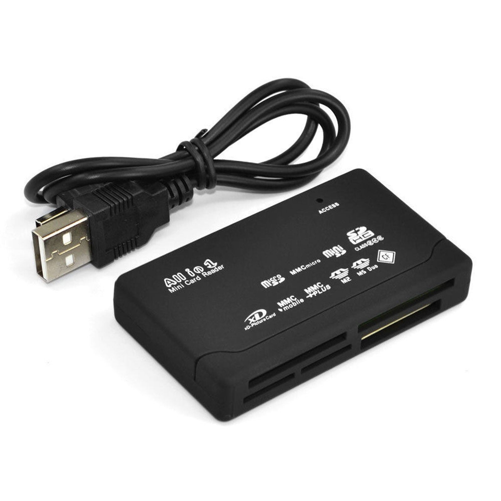 USB 2.0 Memory Card Reader All‑in‑One Adapter SD SDHC Micro