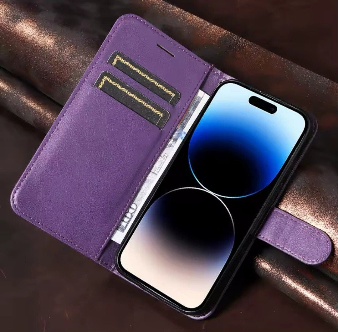 Case For iPhone 17 Pro Max 17e 15Pro 14 13 12 11Pro XR SE 16 Leather Flip Wallet