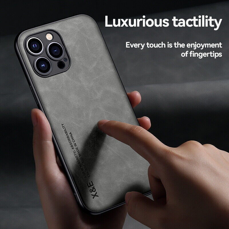 Shockproof Leather Magnetic Case For iPhone's
