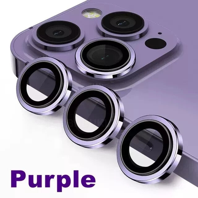 Camera LensGlass Protector Metal Ring for iPhone 17 Pro 14Pro 15Pro 16Pro 17E 13