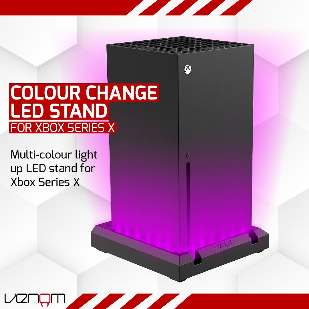 Venom LED Light Up Console Stand for Xbox Series X and Xbox Series S