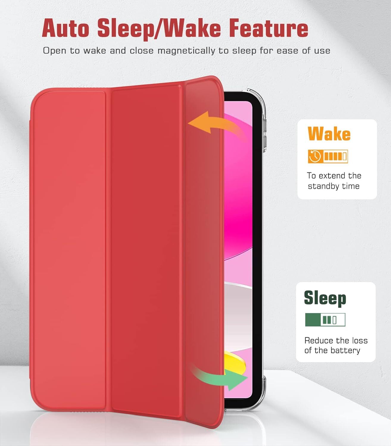 Leather Magnetic Smart Case for Apple iPad