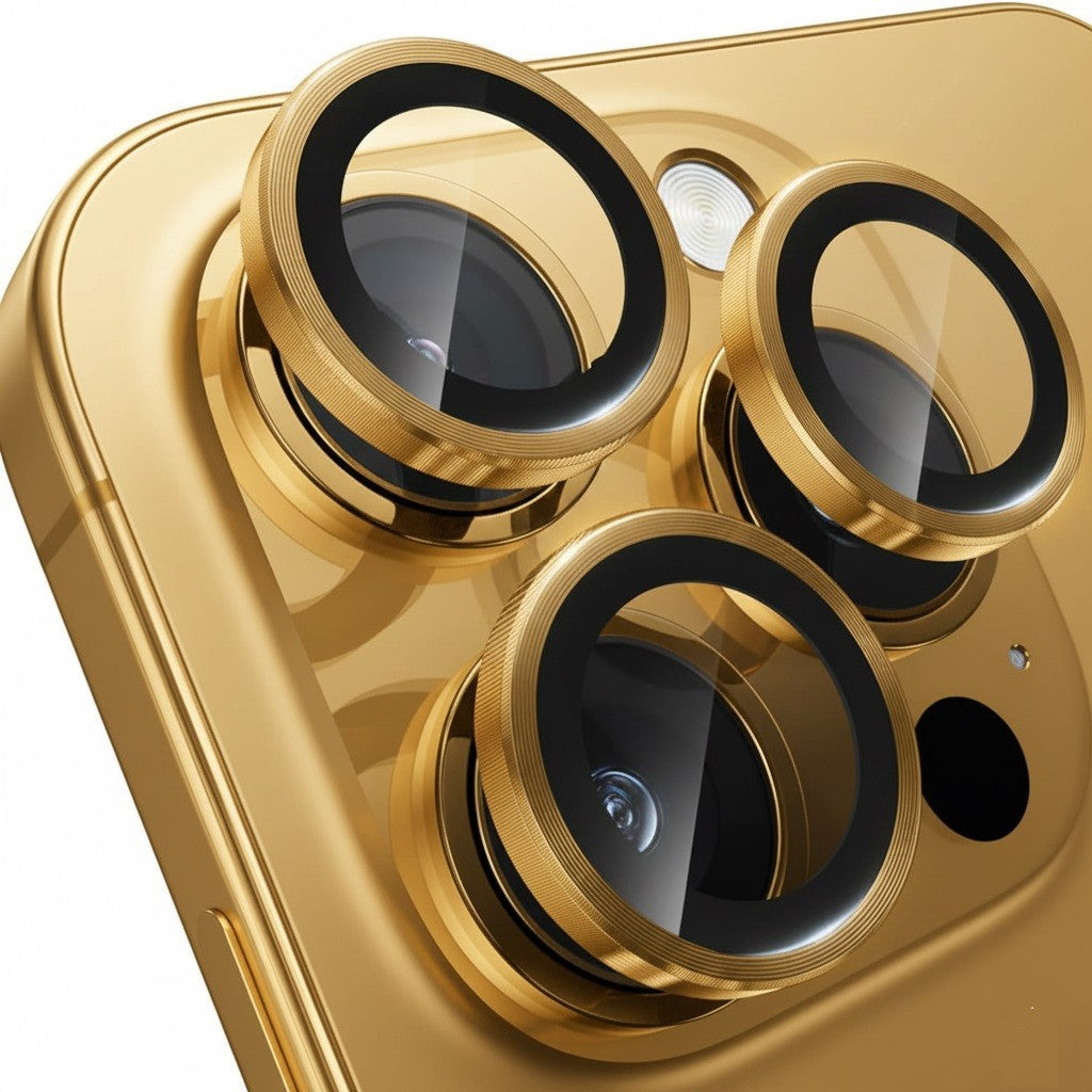 Camera LensGlass Protector Metal Ring for iPhone 17 Pro 14Pro 15Pro 16Pro 17E 13