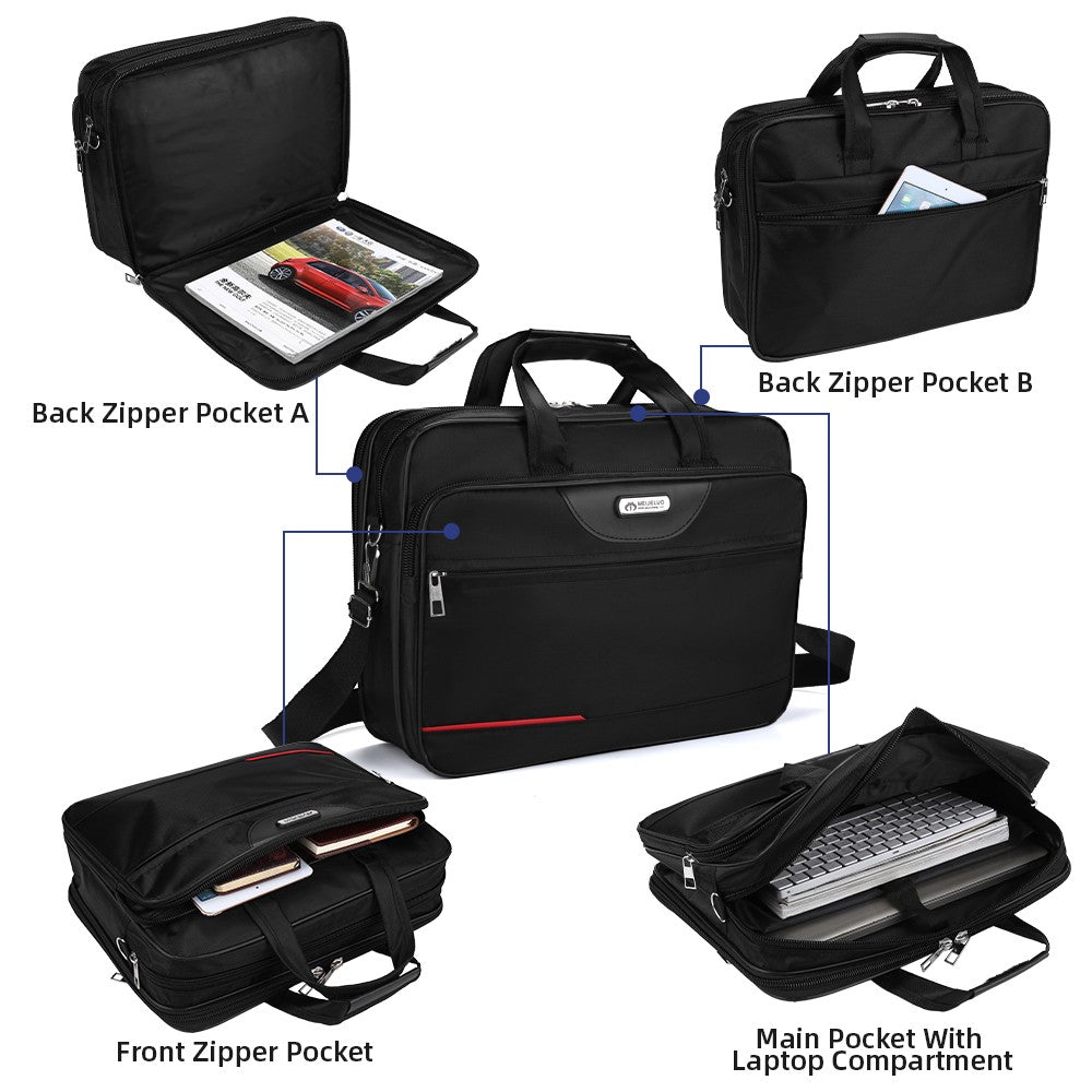 Laptop Waterproof Mens Business Briefcase Computer Shoulder Bag