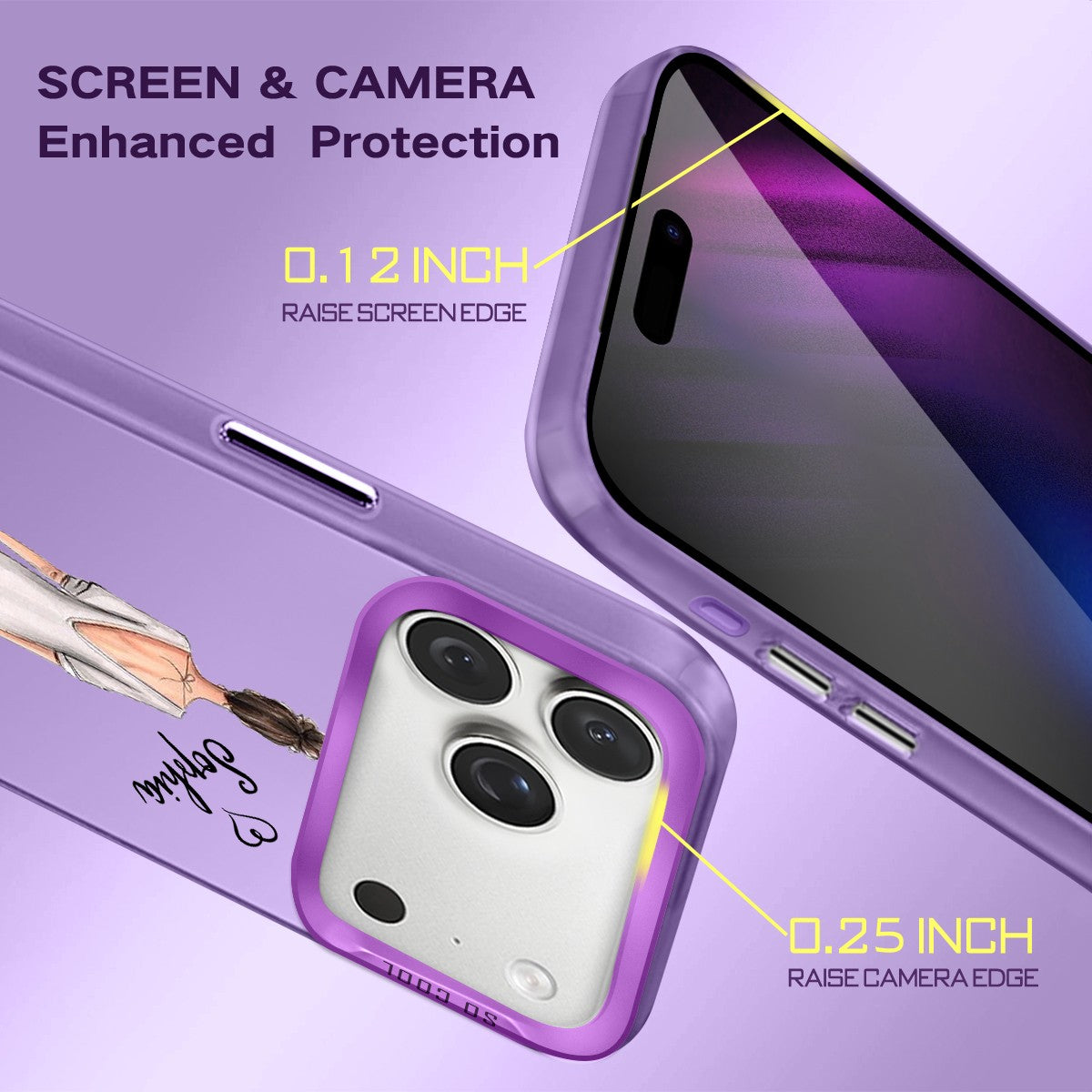 IPhone Case For iPhone 16 Pro 14 15 Pro Max 17e Customized Fashion Girls Cover